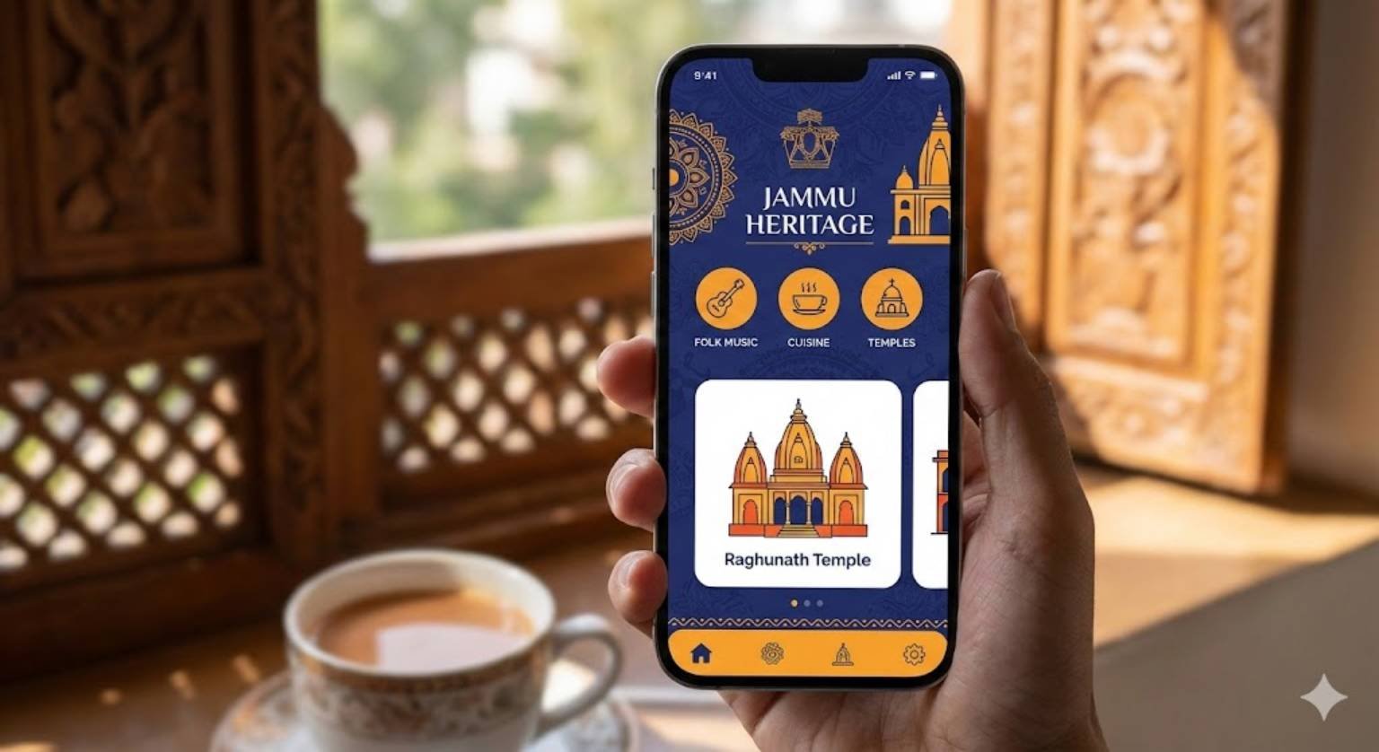 Jammu’s Cultural Essence in UI Design for Mobile Applications, India